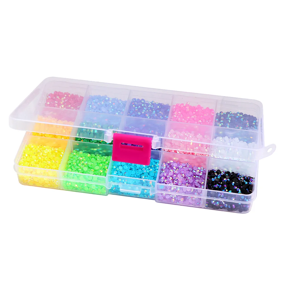 

1 Box Rhinestones for Nails DIY Resin Rhinestones for Crafts Nail Gems