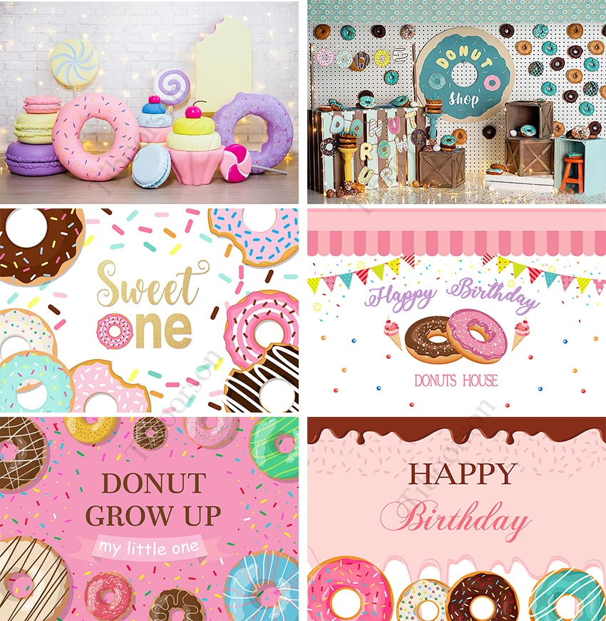 

Фон для фотосъемки с изображением милого пончика, мороженого, декор для детского дня рождения, праздника для будущей мамы, фотофоны для фото...