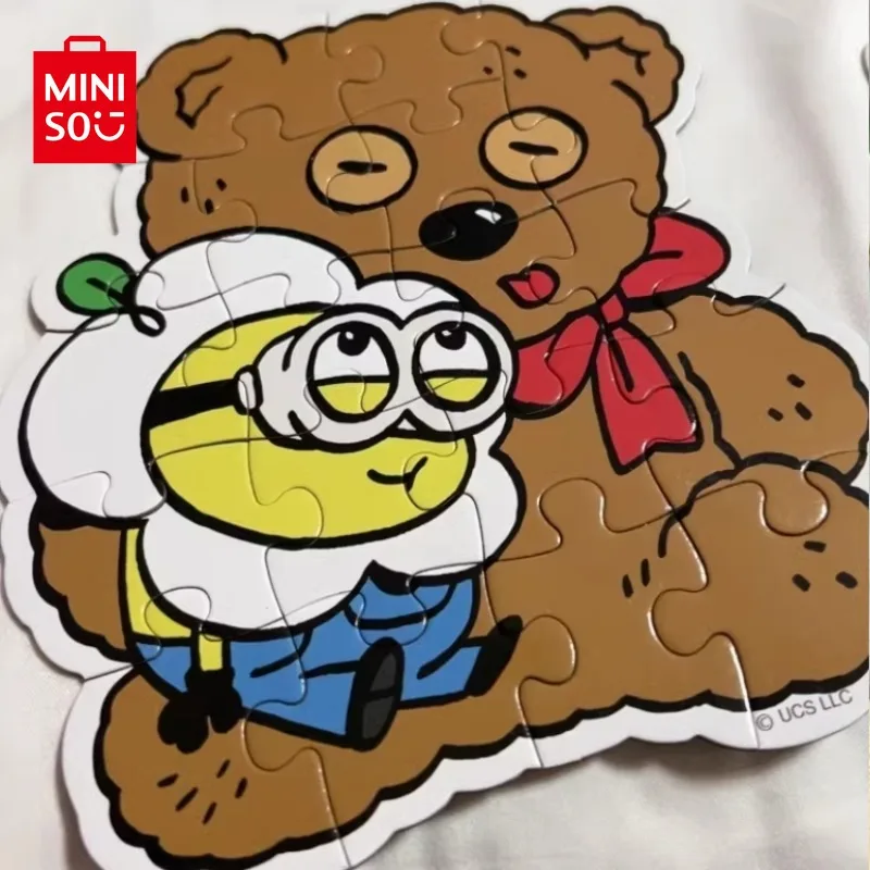 Оригинальный Миньон MINISO с цветочным рисунком симпатичная магнитная головоломка