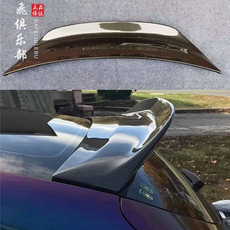 For Veloster (Turbo Only) SC Type Glass Fiber Rear Duckbill (With Brake Light Hole) For Veloster FRP Spoiler Splitter Roof