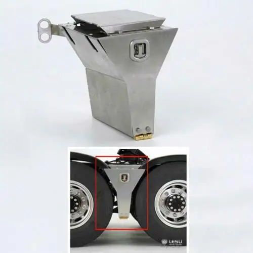 

Металлический брызговик LESU RC 1/14, ящик для инструментов «сделай сам» для трактора Tamiyaya, грузовика, самосвала, прицепа, модели игрушек, детали