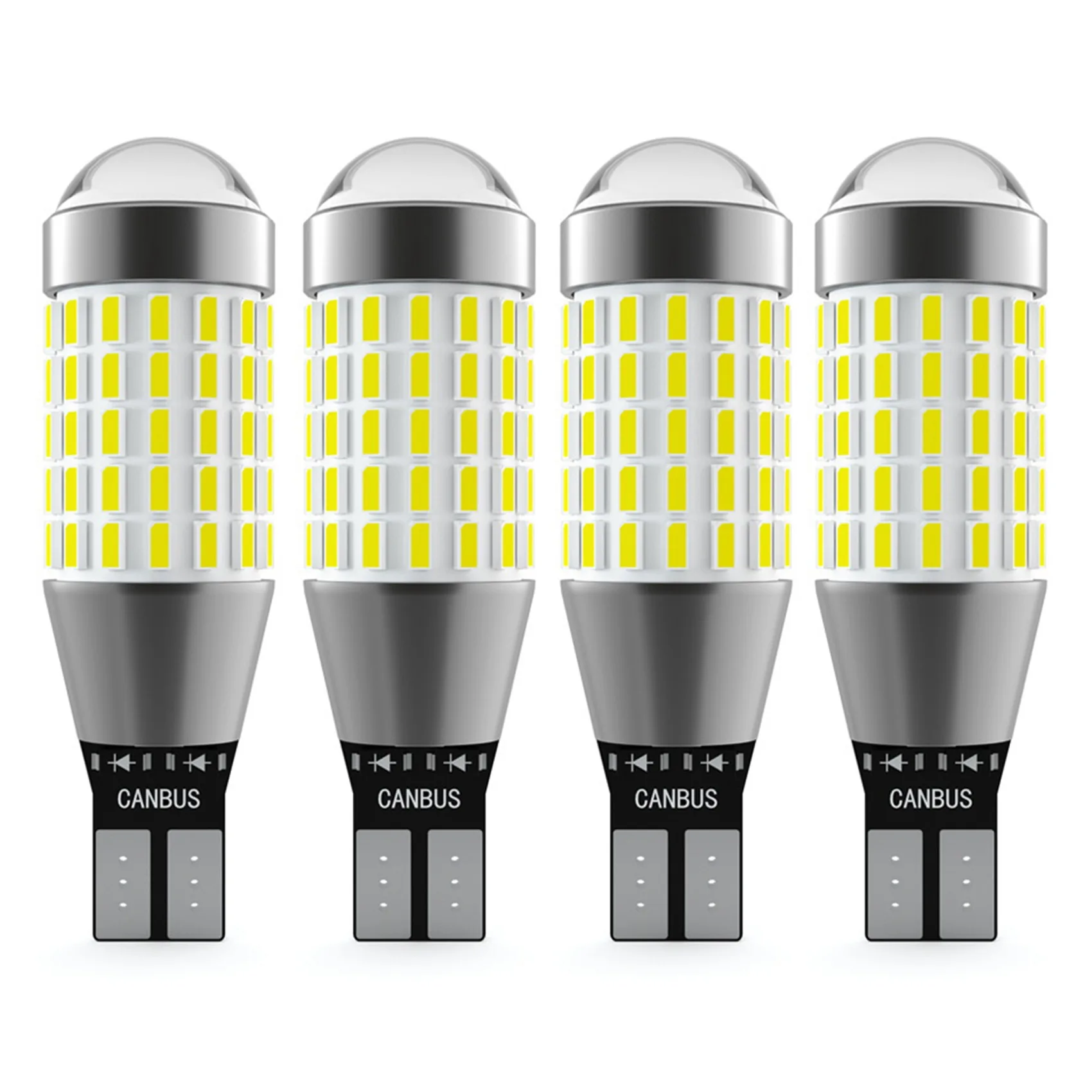 

4 шт., автомобильные светодиодсветодиодный фонари заднего хода T15 W16W 921 87SMD