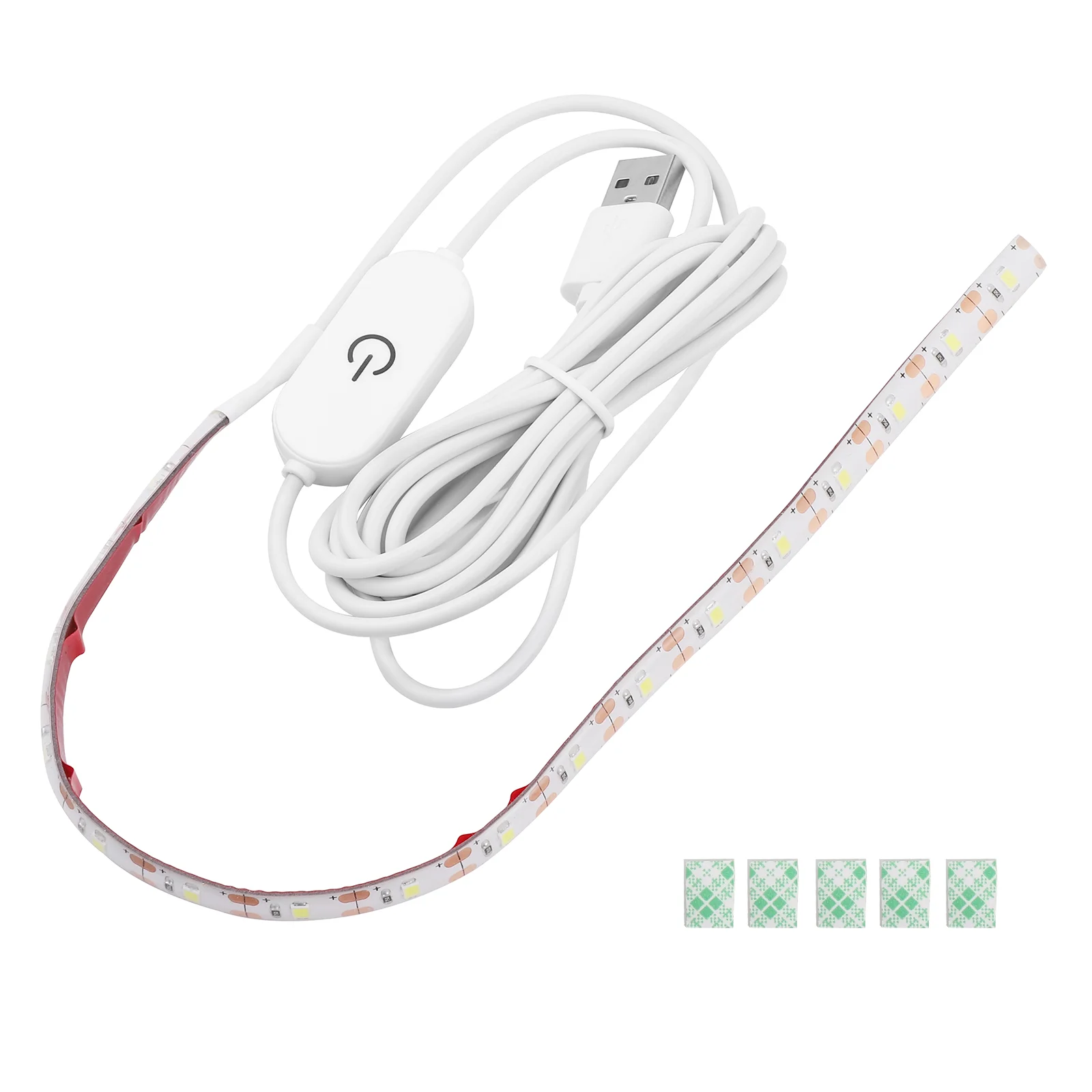 

Mobestech 2 Meters Portable Sewing Machine Light 5V USB 6500K Cold White LED Light Self-adhesive Light Strip with Touch Dimmer