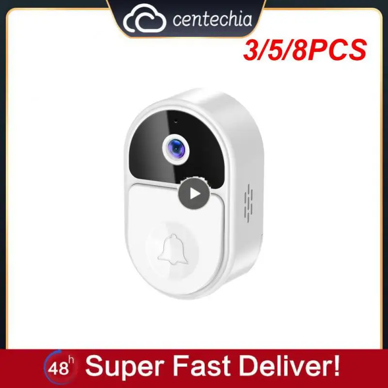 

Беспроводной дверной звонок 1000mha, умный дверной звонок с длительным сроком службы батареи, в режиме реального времени, 3/5/8 шт.