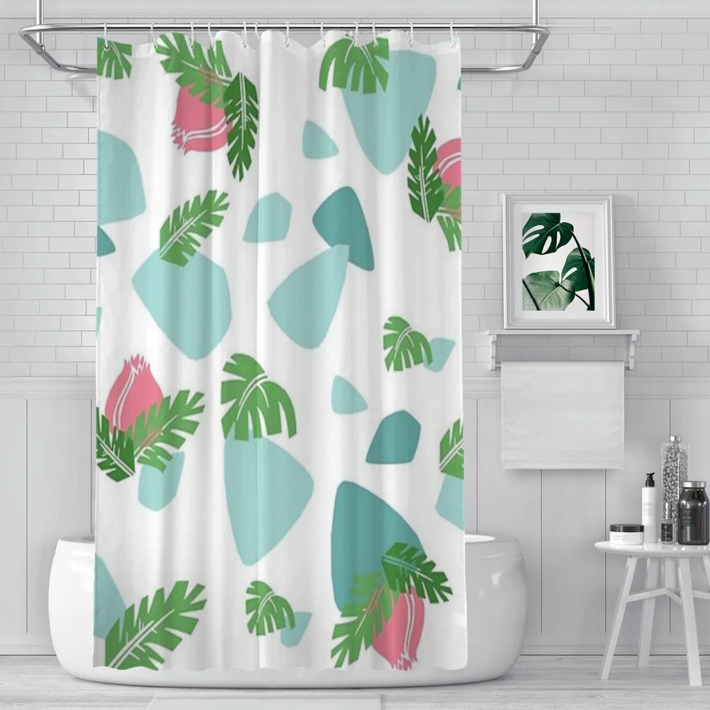 Уникальный дизайн Ivysaur Современные тканевые занавески для ванной комнаты с