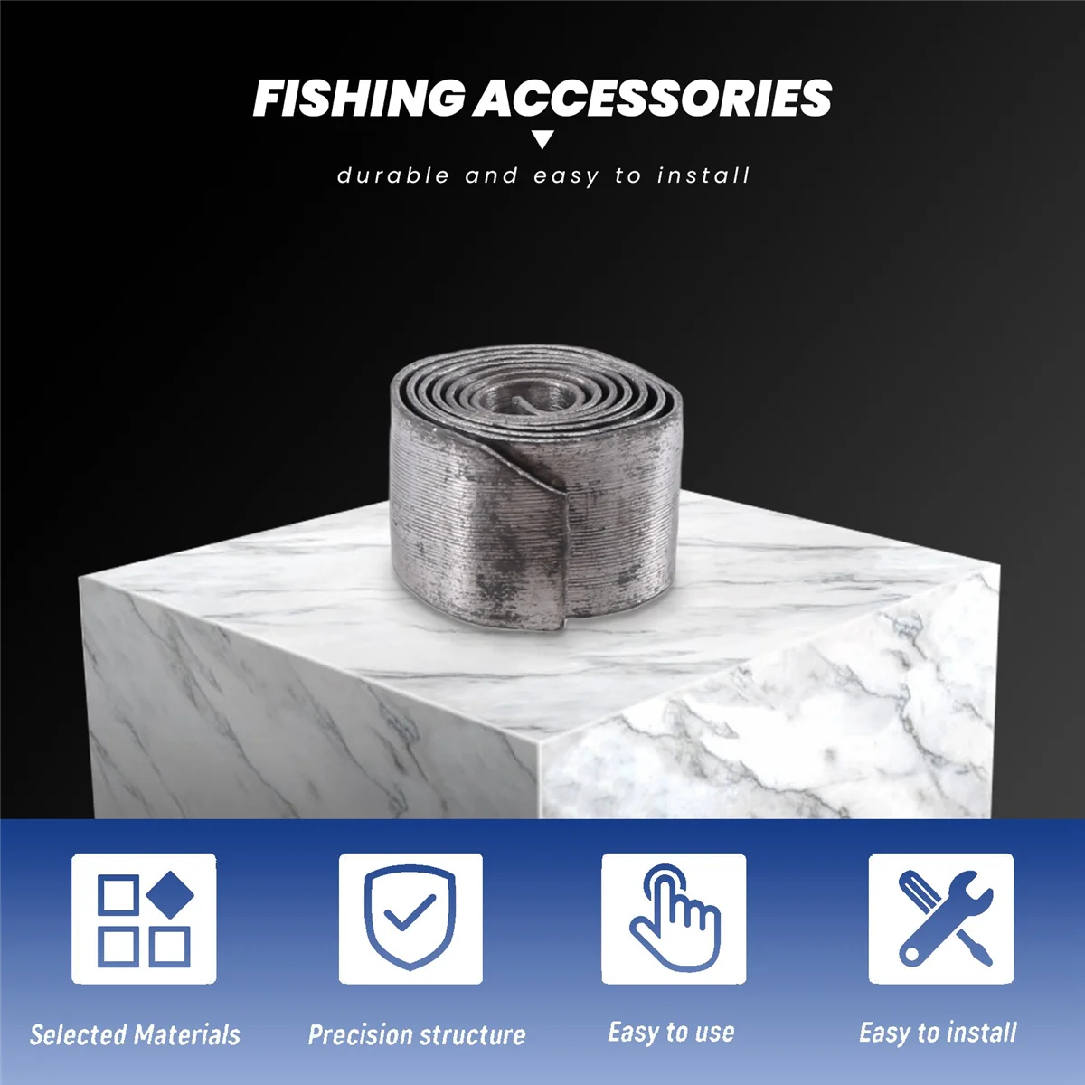 Мягкий свинцовый лист рыболовные грузила с зажимом 1 0 мм