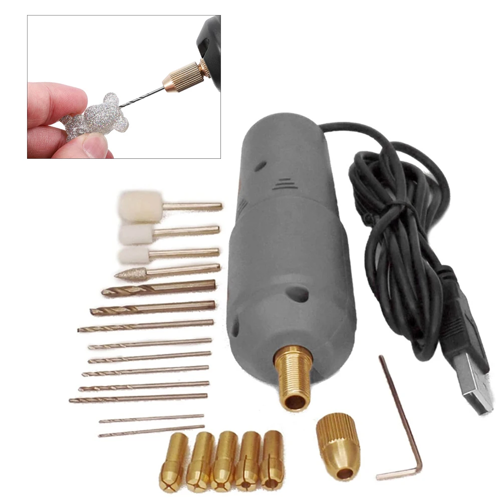 

USB Mini Electric Drill Multi-function Electric Polishing Machine Portable Handheld Rotary Tool Engraving Pen Home Power Tools