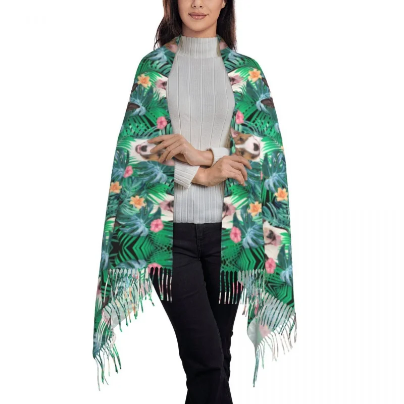 Рисунок 3 - Модная зимняя теплая шаль с рисунком