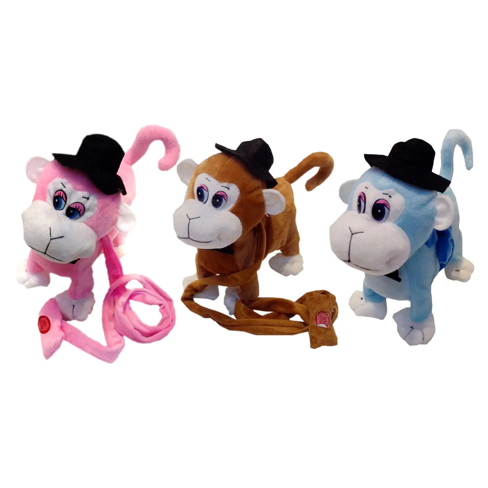 

Electronic Interactive Pet Monkey Pretend Play Realistic for Birthday Gift