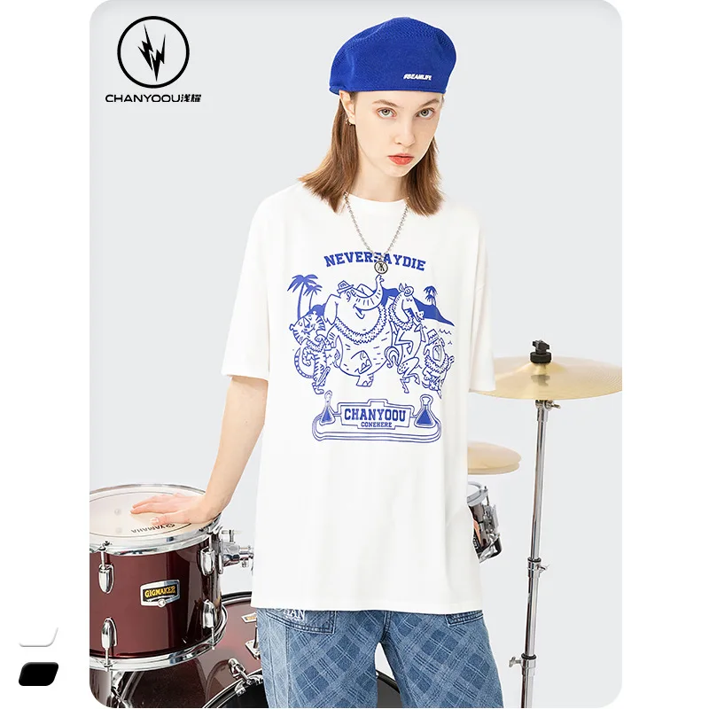 

Футболка мужская хлопковая с круглым вырезом и коротким рукавом