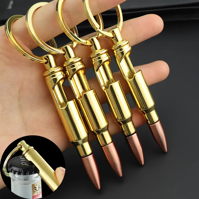 

Metal Bullet Beer Bottle Opener Retro Bullet Keychain Keychain-bullet Keychain-cartridge In The Range Bar Tools Kitchen Accessor