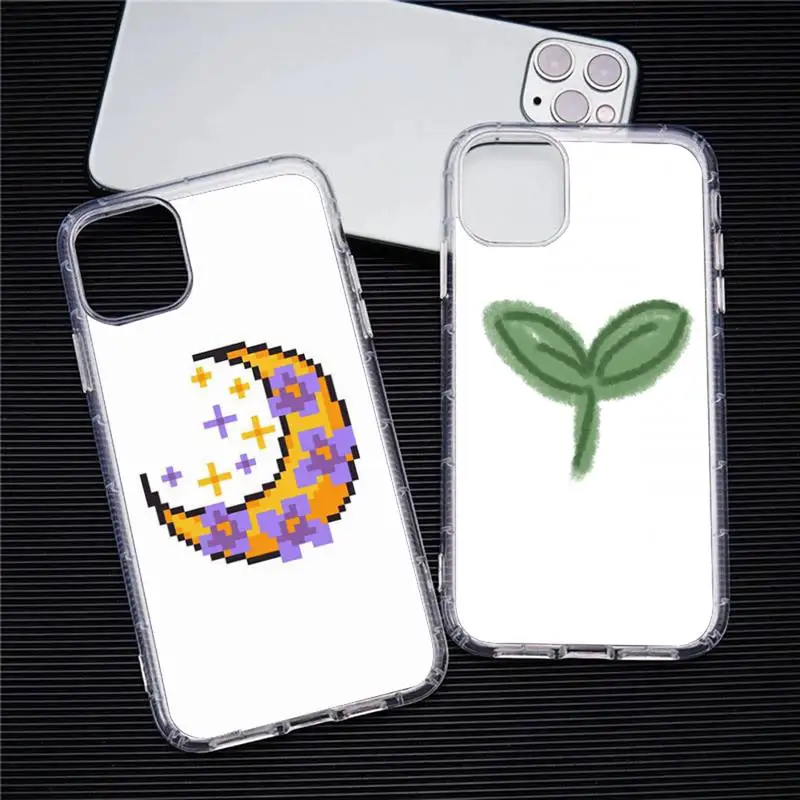 

White Series Wallpaper Phone Case For Iphone 11 12 13 14 Pro Max 7 8 Plus X Xr Xs Max Se2020 13mini Transparent Cover