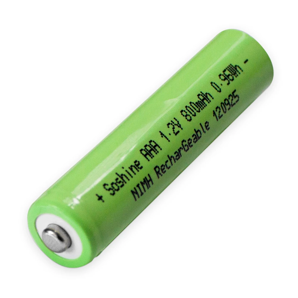 Фото Аккумуляторы Soshine AAA NI-MH 1.2V 800mAh, перезаряжаемые, высокой емкости, для автомобильных пультов, игрушек, фонариков, камер №5