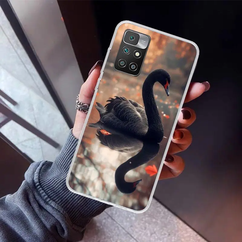 Black Swan Noble Phone Case for Xiaomi Redmi 12C 12 10A 10C 10X 10 9A 9C 9T 9 8A 8 7A 7 6A 6 Pro K70 K60 K40 K20 Soft Cover