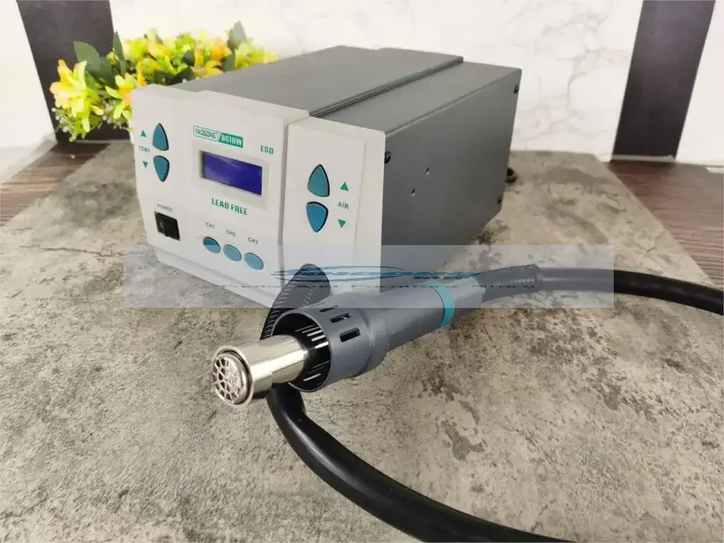 Паяльная станция горячего воздуха YAOGONG 861DW сенсорный ЖК-экран 1000 Вт 220 В для