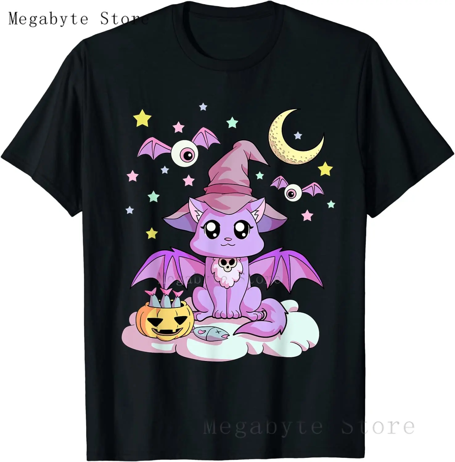 Футболка Pastel Goth для мужчин и женщин милая мультяшная одежда в готическом стиле с