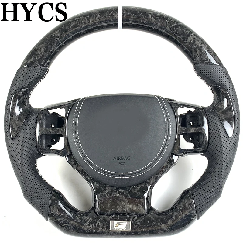 

Car Interior Accessories JDM Racing Carbon Forged Fiber Steering Wheel Custom For Lexus IS250 IS300 IS350 RCF