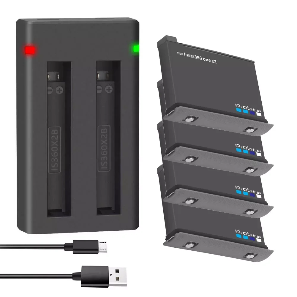 

NEW2023 New Insta360 One X2 Battery 1800mAh Universal 2 Batteries Charger for Insta 360 One X 2 Action Camera Accessories