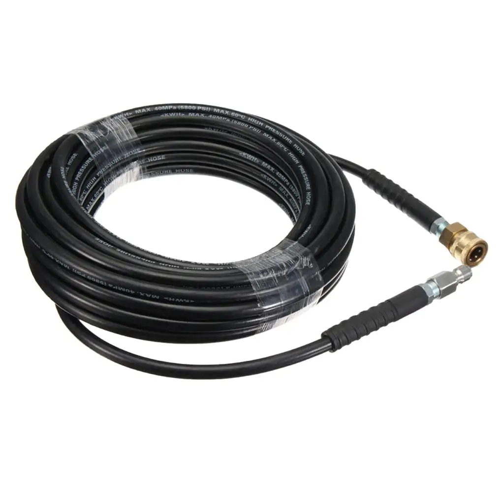 

Power 1/4" Quick Connect High Pressure Washer Extension Hose 5800psi Parts