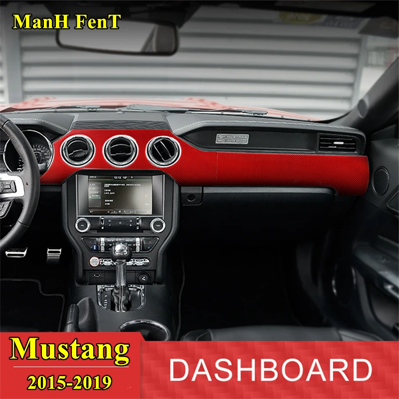 

2015-2019 Mustang Dashboard Real Carbon Fiber Interior Decoration Sticker