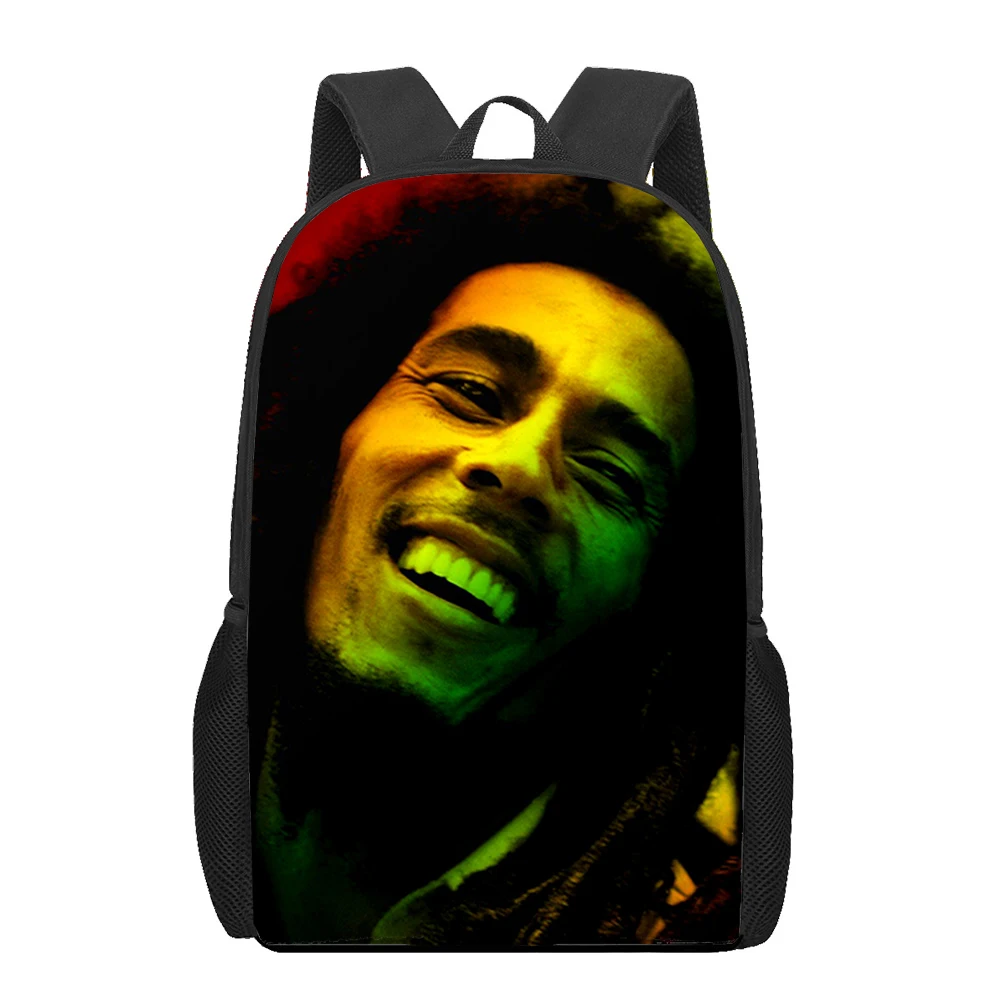Bob Marley Men Backpack Kids Boys Backpacks School Bags for Teenage Daily Bagpack Book Bag Packs Bookbag