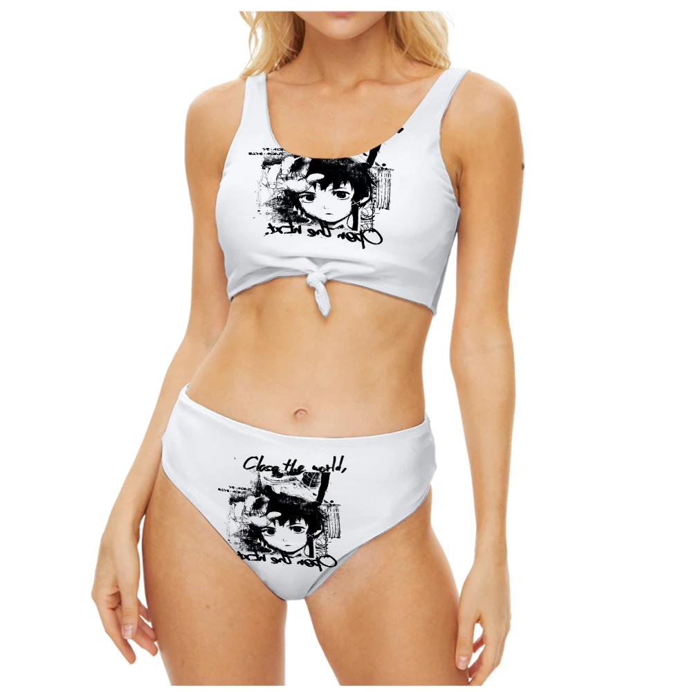 

Serial Experiments Lain Sling Bikini Swimsuit Women Two Piece Beach Swimwear