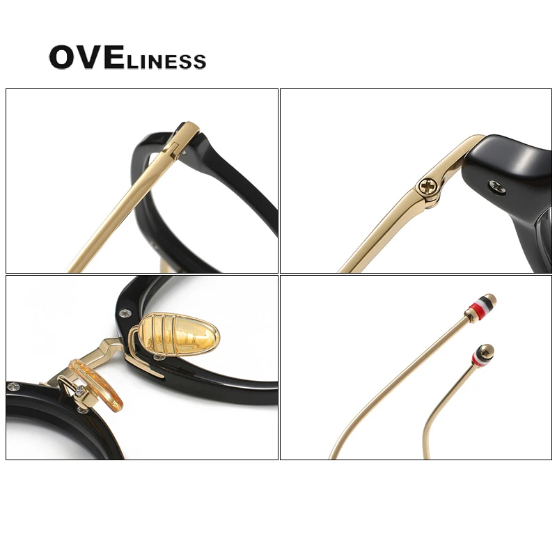 2024 ацетатная титановая оправа для очков мужчин и женщин ретро многоугольные