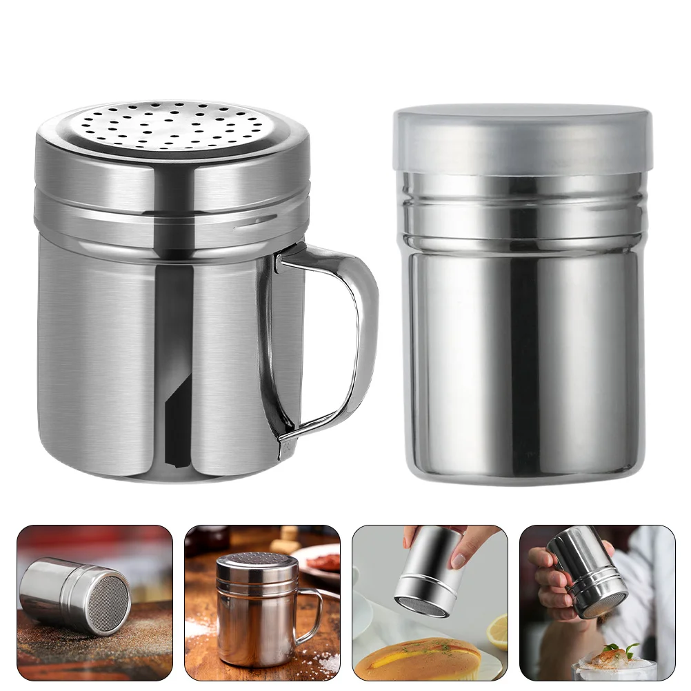 

2Pcs Creative Bottles Stainless Steel Seasoning Jars Bottles