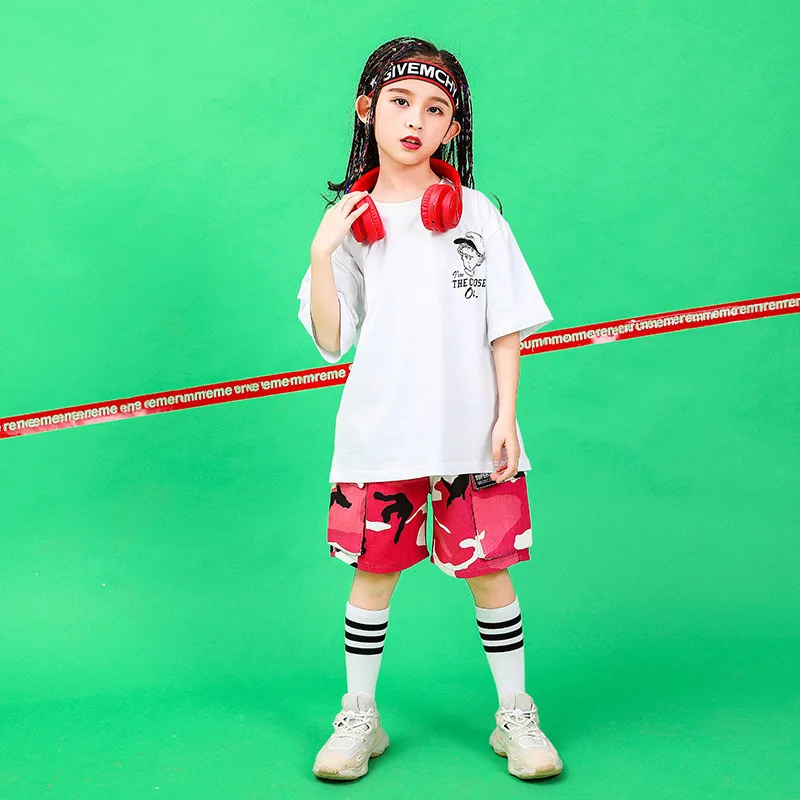 

Комплекты одежды для девочек, летняя повседневная одежда, футболка + шорты, уличная одежда для подростков, детский спортивный костюм, детски...