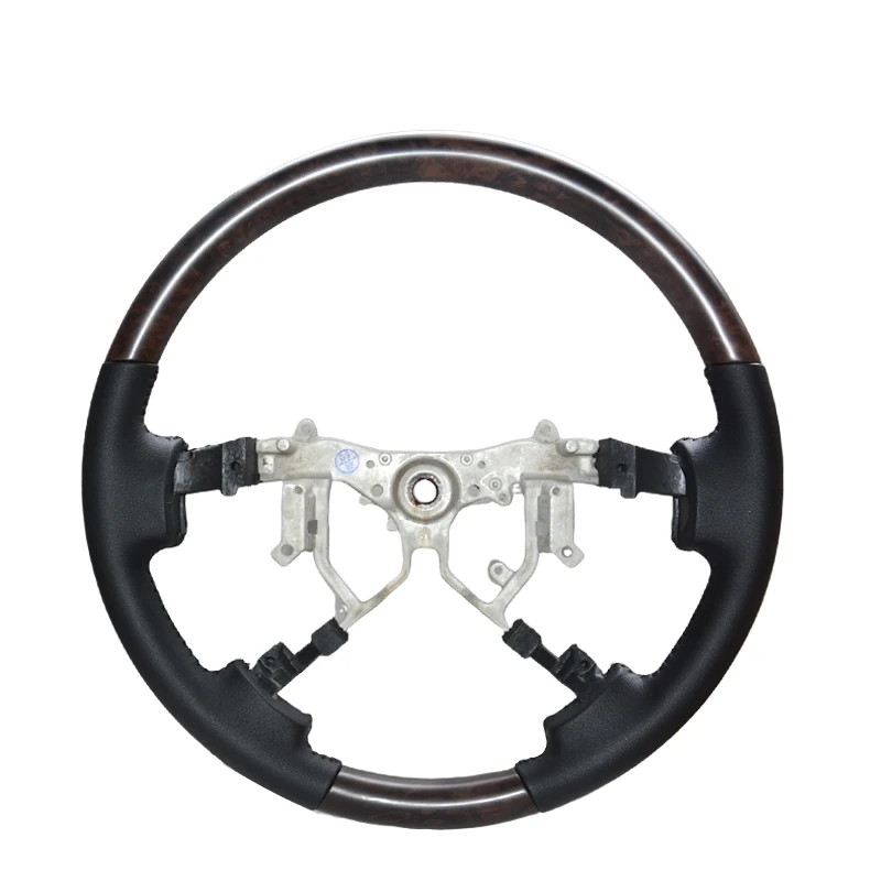 Для Toyota Landcruiser пикап Land cruiser 200 2008 2009 2010 2011 2012 2013 2014 2015 деревянное кожаное Автомобильное рулевое колесо