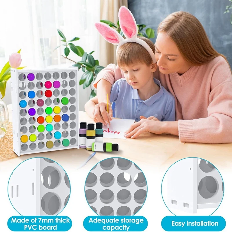 Органайзер для хранения красок 63 отверстия