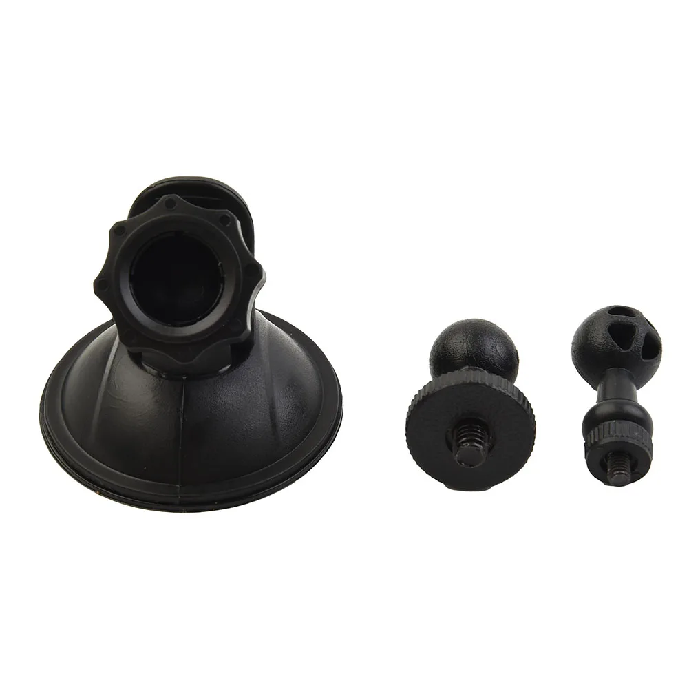 

Car Mounted Recorder Bracket Dash Cam Holder Camera Stand Suction Cup Black Plastic Interior Accessories 360 Degree Rotation