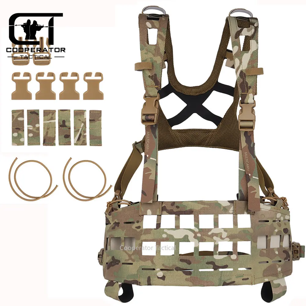 

SPC Lightweight Laser Cutting Chest Rig Modular Molle Cordura Tactical Vest Tactical Military Equipment for Airsoft Tactics