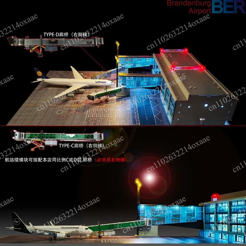 Фото Модель аэродромного терминала-приемника самолетов 1:200 для 08 Hangar с подсветкой №1