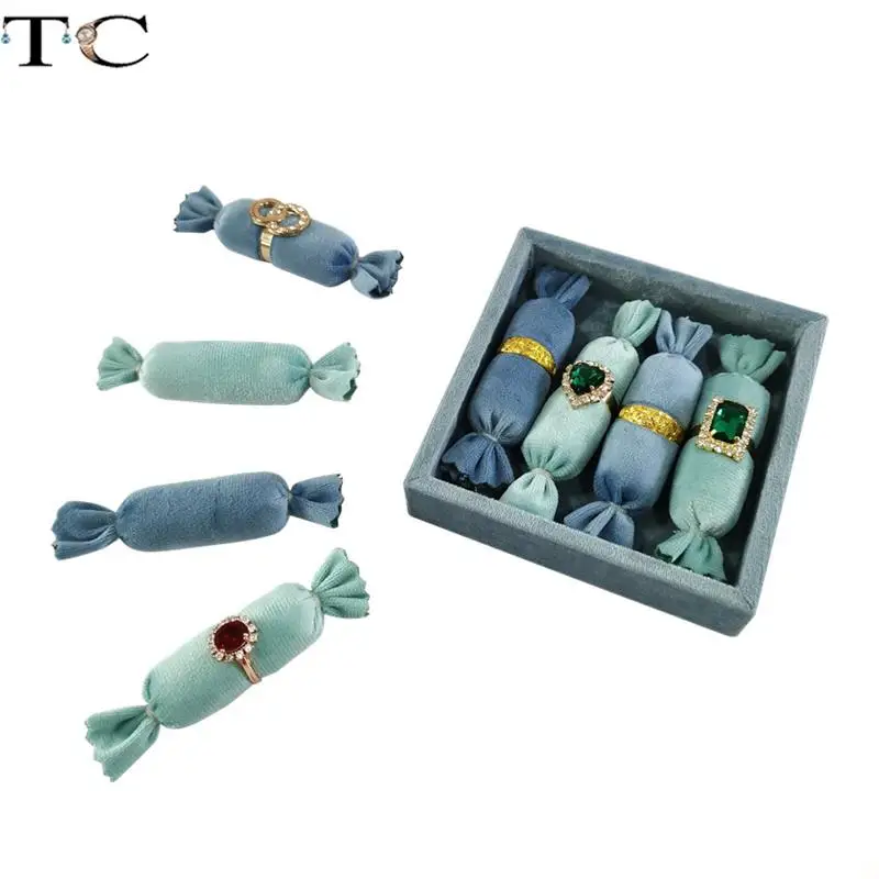 Вельветовая Подставка для хранения колец серег браслетов подвесок ожерелий