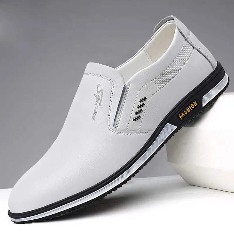 Brand Pop Fashion Men Loafers Men Leather Casual Shoes High Quality Adult Moccasins Men Driving Shoes Male Footwear Unisex Nice