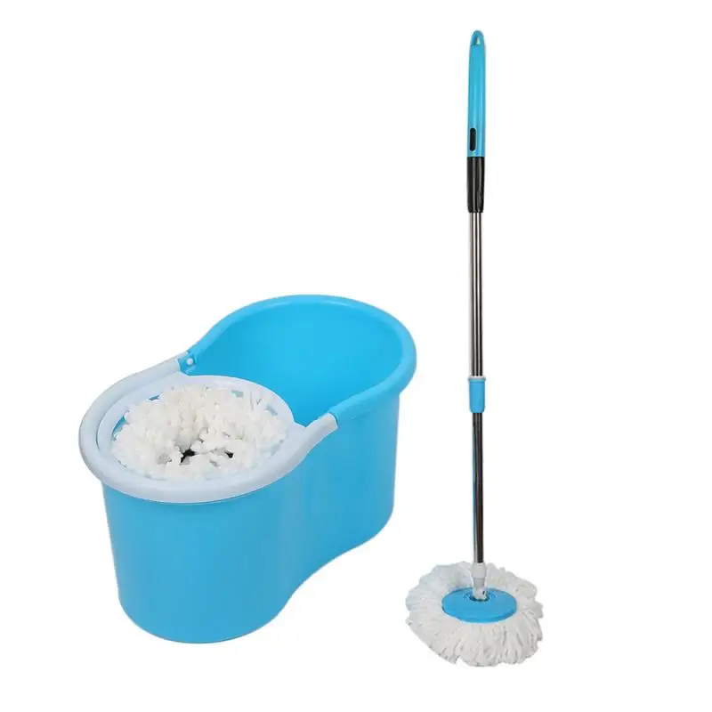 

Spin Mop Bucket Set 360 Degree Rotate Microfiber Cleaner Mop Rotating Easy-Wring Floor Mop with 2 Microfiber Mop Heads HWC