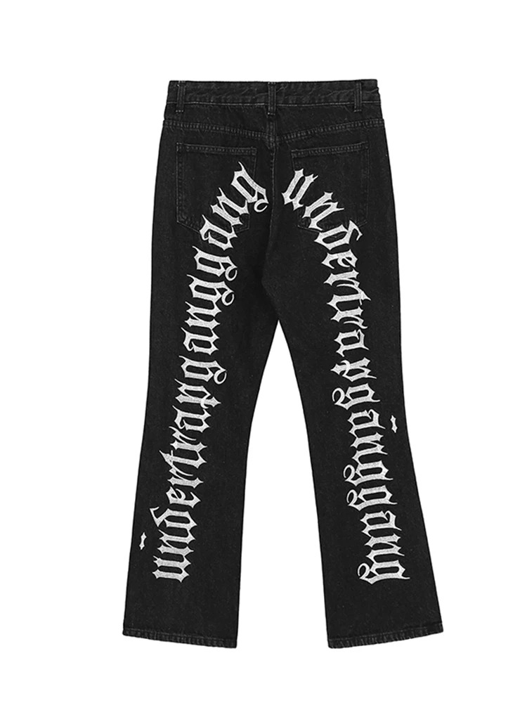New Jeans Men's Brand Clothing Korean Hip-hop Hole Embroidery Oversized S-4XL Straight Black Trousers Fashion Men’s Streetwear
