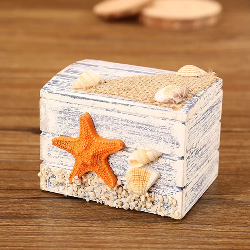 

1pc Storage Box Mediterranean Nautical Organizer Sundries Box Case Gift for Home