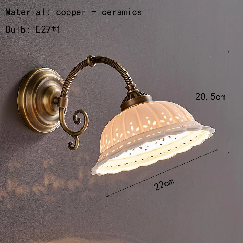 

Настенный светильник IWP белый керамический E27