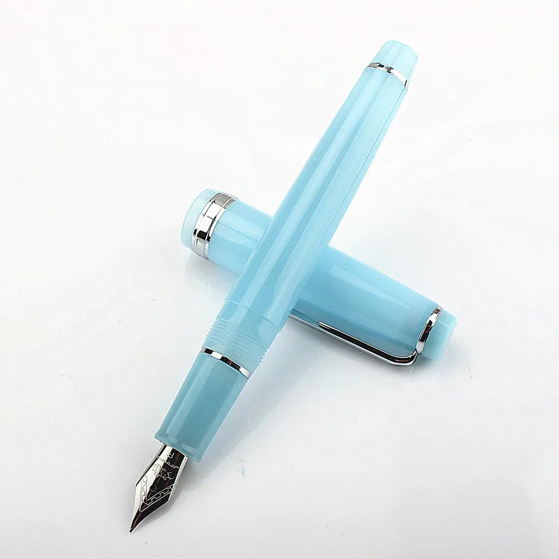 

Перьевая ручка Jinhao 82 с акриловыми наконечниками F 0,5 мм, школьные и офисные принадлежности, чернильные ручки синего цвета для письма