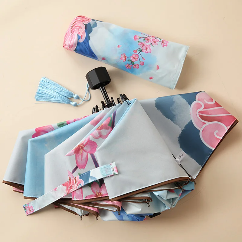 Бесплатная доставка женский зонт для девушек УФ-зонт свадьбы традиционный