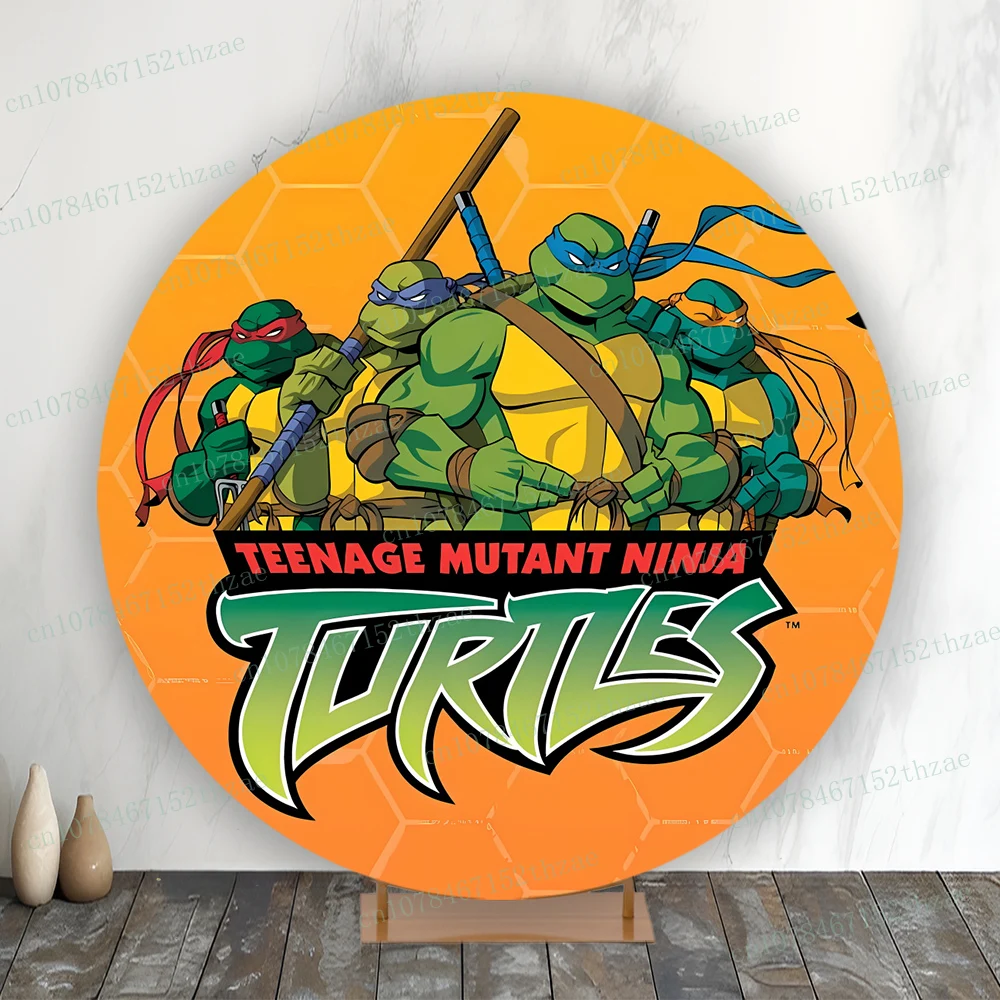 Подростковые Черепашки-ниндзя Фотофон на день рождения детский душ круглый фон