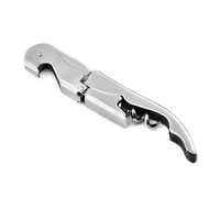 stainless steel corkscrew double hinged waiters wine bottle opener levertool corkscrew durable dropshipping