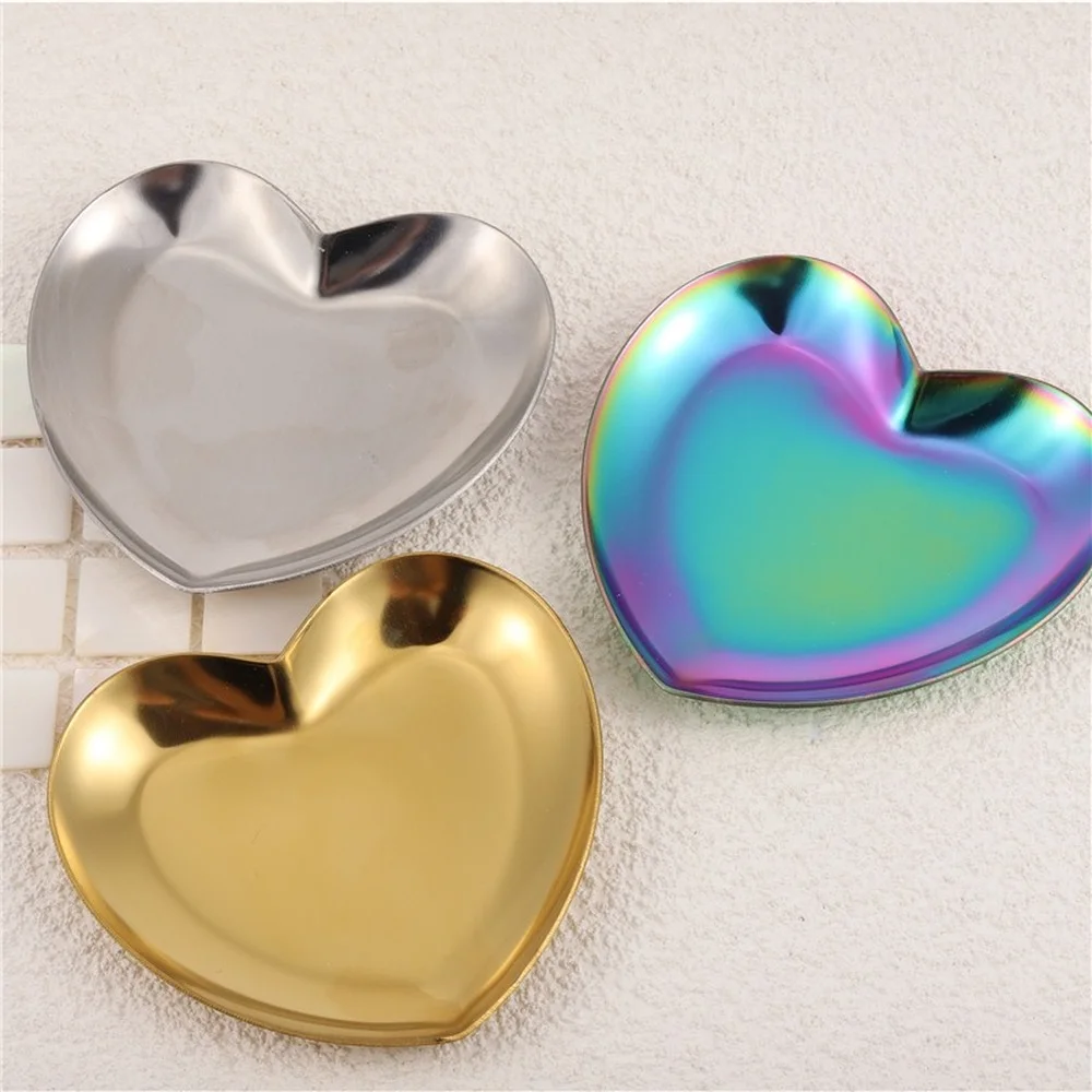 

New Nail Art Palette Heart Nail Art Palettes Plate Nail Tips Display Stand Gel Polish Drawing Color Mixing Palette Manicure Tool