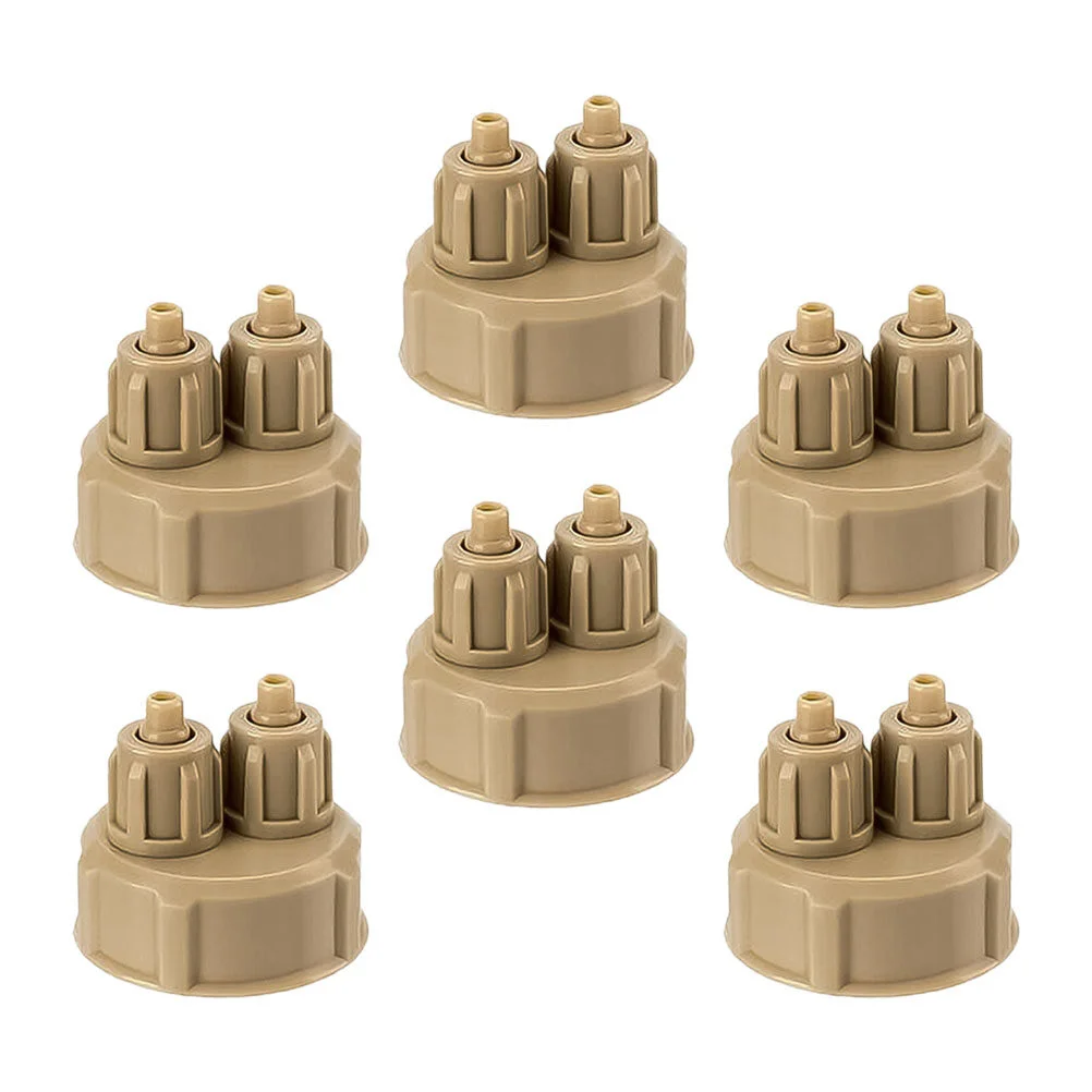 

6 шт. DIY реактор CO2 диффузор воздушные фитинги Динамо бутылки колпачки ABS инженерный пластик