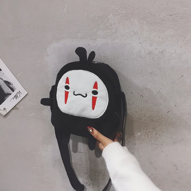 

Cute Cartoon No Face Man Plush Messenger Bag Plush Bag Dolls Adjustable Strap Bag Crossbody Bags for Girls сумка женская