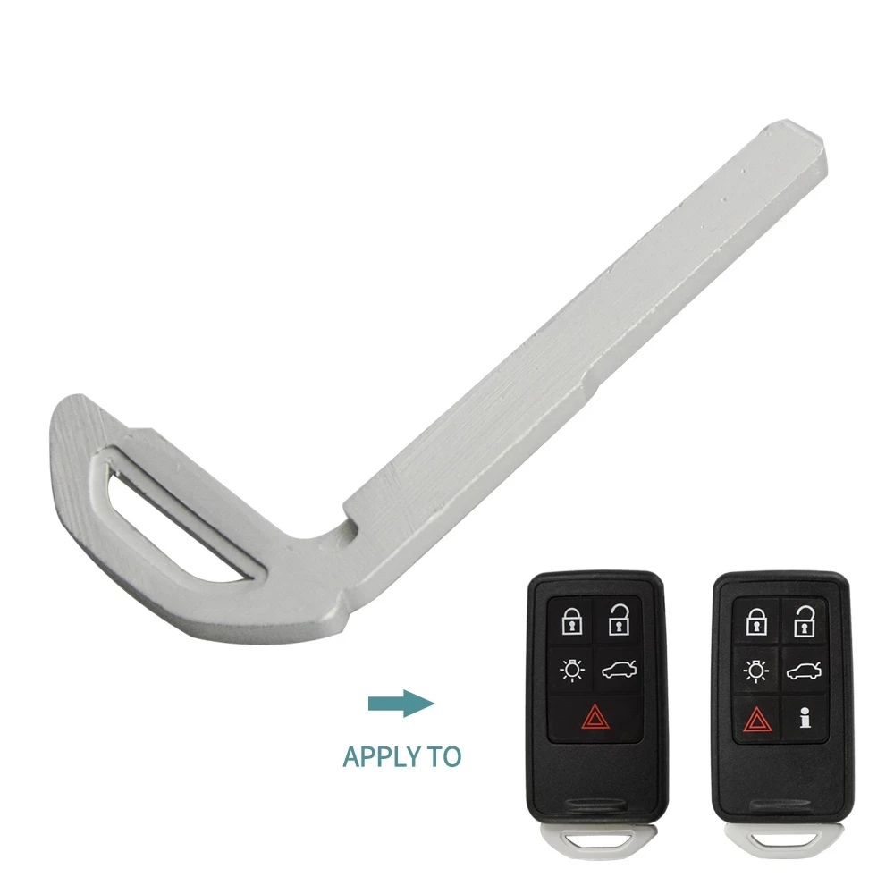 Сменные аксессуары XNRKEY для Volvo XC60 XC90 S80 S60 S40 V50 V40, чехол для смарт-ключа для автомобиля с дистанционным управлением, аварийное пустое лезвие