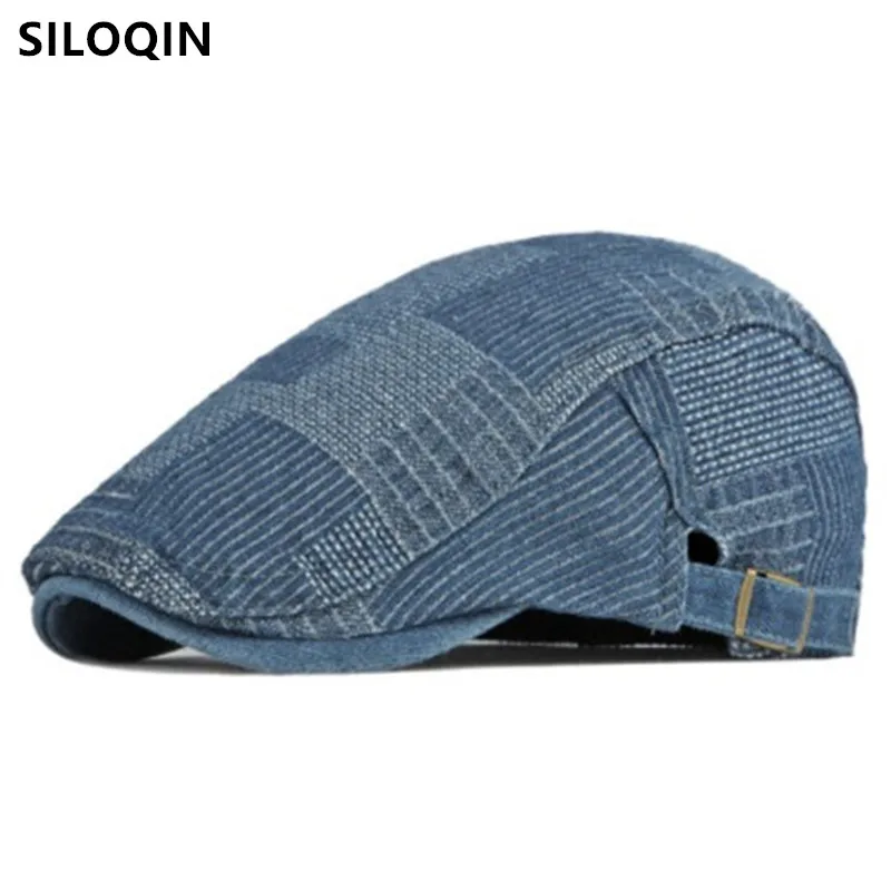 

Men and Women Washed Denim Berets British Retro Duck Tongue Cap Spring Summer New Personality Trend Casual Sports Cap Unisex