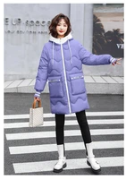 beardon winter womens coat down cotton padded jacket 2022 new loose hooded mid length candy color padded jacket thickened parka